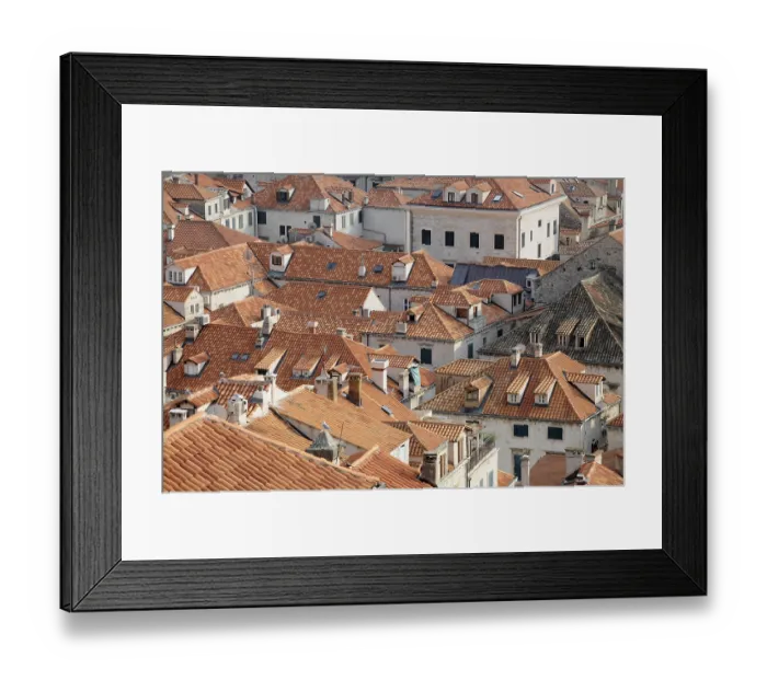 Framed Print : Historic town, Dubrovnik, Croatia, Europe