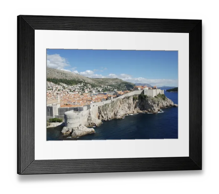 Framed Print : View on the old town and fortress wall