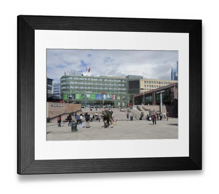 Framed Print : Jernbanetorget, railway square Framed Print : Jernbanetorget, railway square