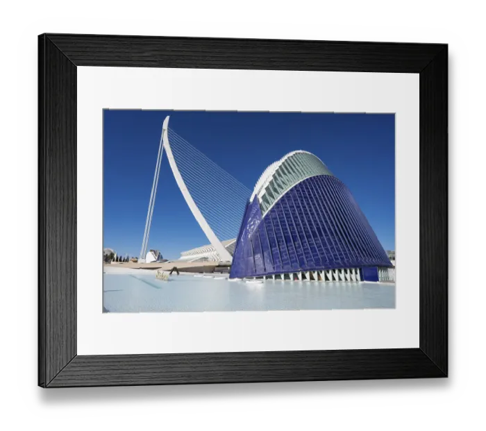 Framed Print : VALENCIA, SPAIN - FEBRUARY 7, 2025: City of Arts and Sciences