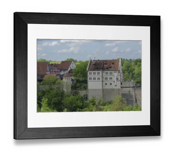 Framed Print : Old town of Vellberg, Staedtle