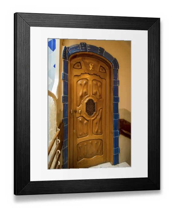 Framed Print : Innenraum der Casa Batllo Modernisme Design von Antoni Gaudi