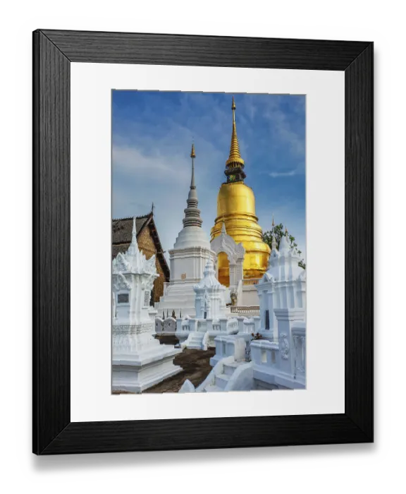 Framed Print : Wat Suan Dok (Buddhist temple (Wat) Framed Print : Wat Suan Dok (Buddhist temple (Wat)