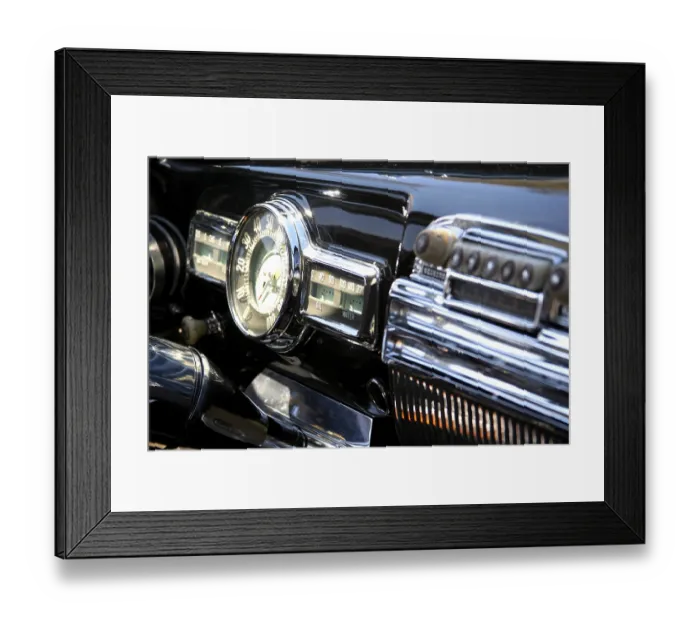 Framed Print : Close-up of vintage car interior Framed Print : Close-up of vintage car interior