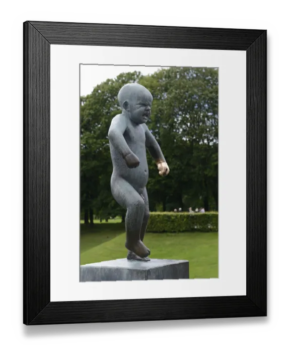 Framed Print : Screaming child, Vigelandpark in Frognerpark Framed Print : Screaming child, Vigelandpark in Frognerpark