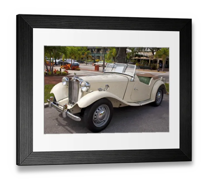 Framed Print : Classic Car, Naples, Florida /  Classic Car