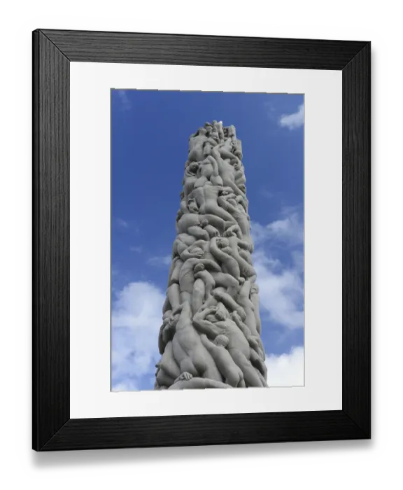 Framed Print : Monolith, Vigelandpark in Frognerpark