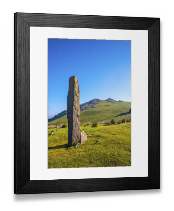 Framed Print : A prehistoric dolmen on top of Monte Adarra in Urnieta