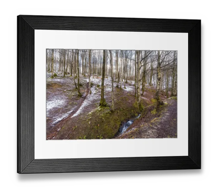 Framed Print : You begin to see the snow on the ascent to Mount Aizkorri in Gipuzkoa Framed Print : You begin to see the snow on the ascent to Mount Aizkorri in Gipuzkoa