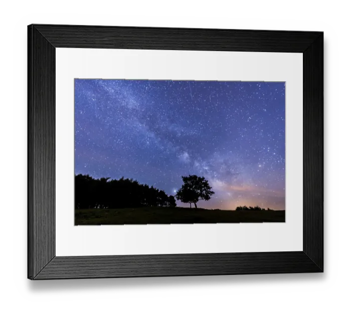 Framed Print : Via lactea precious on Mount Erlaitz in the town of Irun