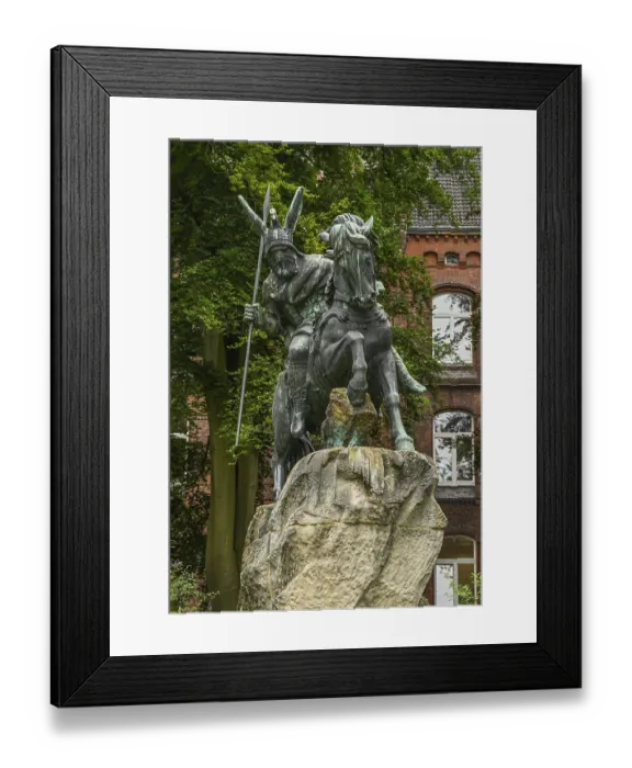 Framed Print : Wittekind Monument, Herford, North Rhine-Westphalia