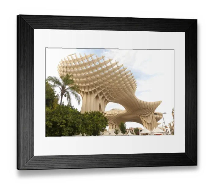 Framed Print : Metropol Parasol wooden structure in La Encarnacion square Framed Print : Metropol Parasol wooden structure in La Encarnacion square