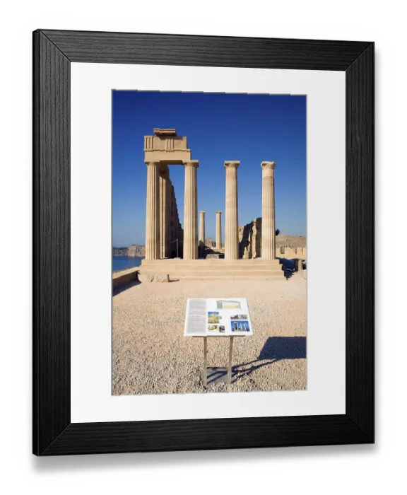 Framed Print : Acropolis temple and buildings Framed Print : Acropolis temple and buildings