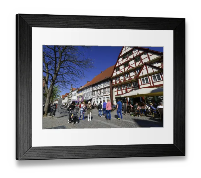 Framed Print : Baeckerstrasse, Old Town, Hamelin Framed Print : Baeckerstrasse, Old Town, Hamelin