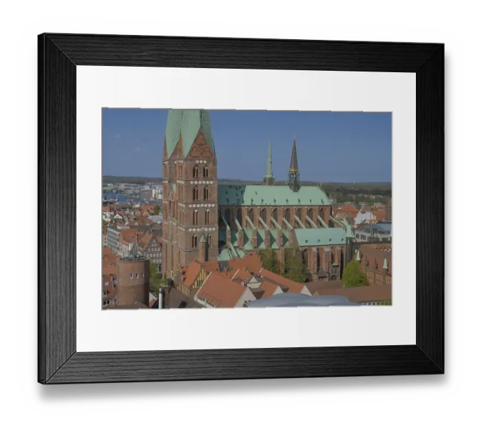 Framed Print : St. Mary's Church, Luebeck