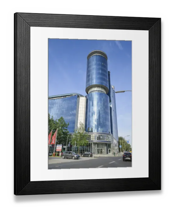 Framed Print : Select Hotel Spiegelturm, Freiheit