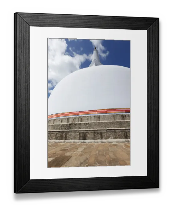 Framed Print : Ruwanweliseya Dagoba. Anuradhapura