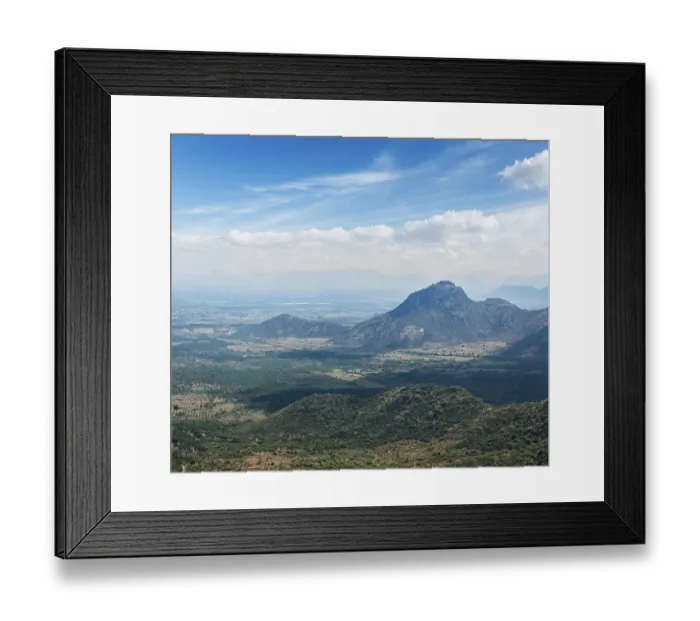 Framed Print : View of Western Ghats mountains Framed Print : View of Western Ghats mountains