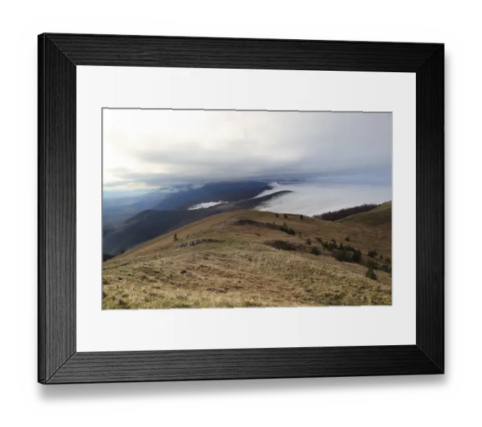 Framed Print : Mountain landscape scenery, Balkan Mountains
