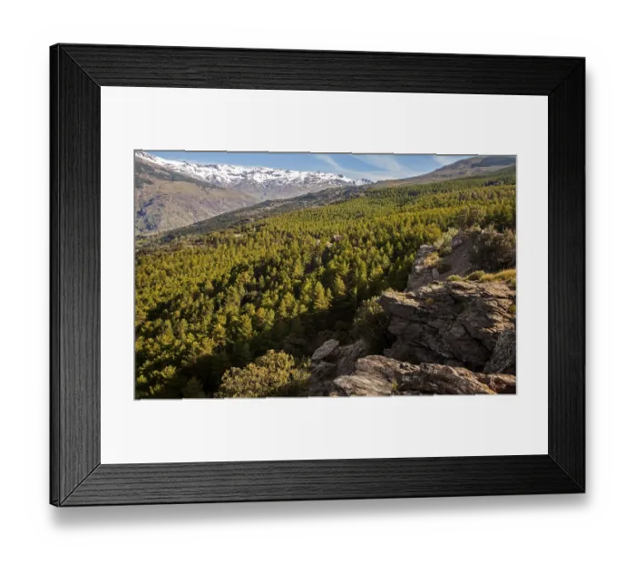 Framed Print : Landscape of Sierra Nevada Mountains in the High Alpujarras