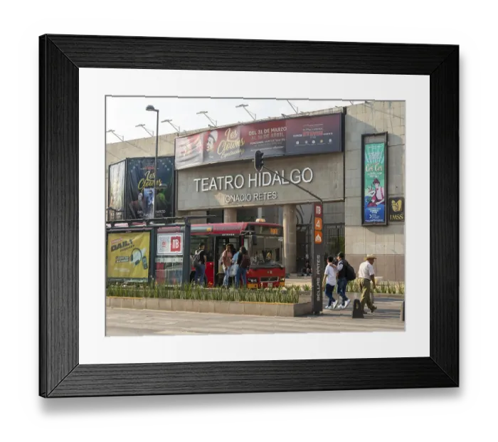 Framed Print : Theatre Teatro Hidalgo Ignacio Retes