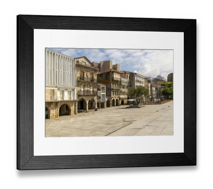 Framed Print : Historical buildings in old town