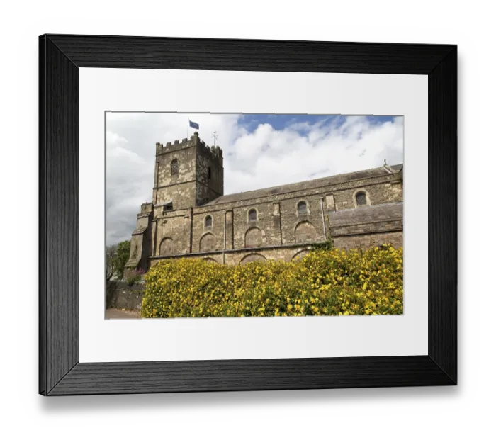 Framed Print : Historic Priory Church of St Mary in town of Chepstow