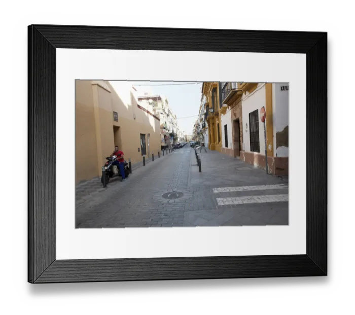 Framed Print : Backstreets in the Triana district Framed Print : Backstreets in the Triana district