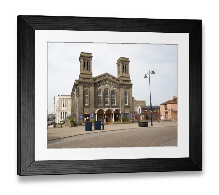 Framed Print : Christchurch methodist church built 1854
