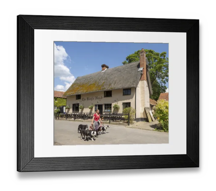 Framed Print : The King's Head pub known as the Low House