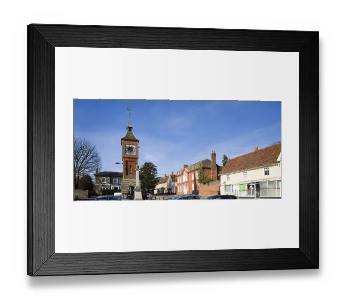 Framed Print : Victorian Clock tower 1864 in Market Place Framed Print : Victorian Clock tower 1864 in Market Place