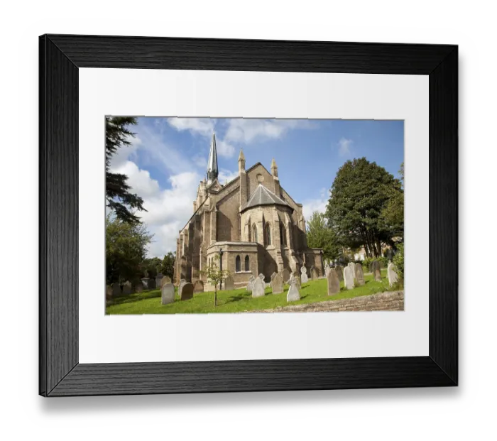 Framed Print : Parish church of St John the Baptist