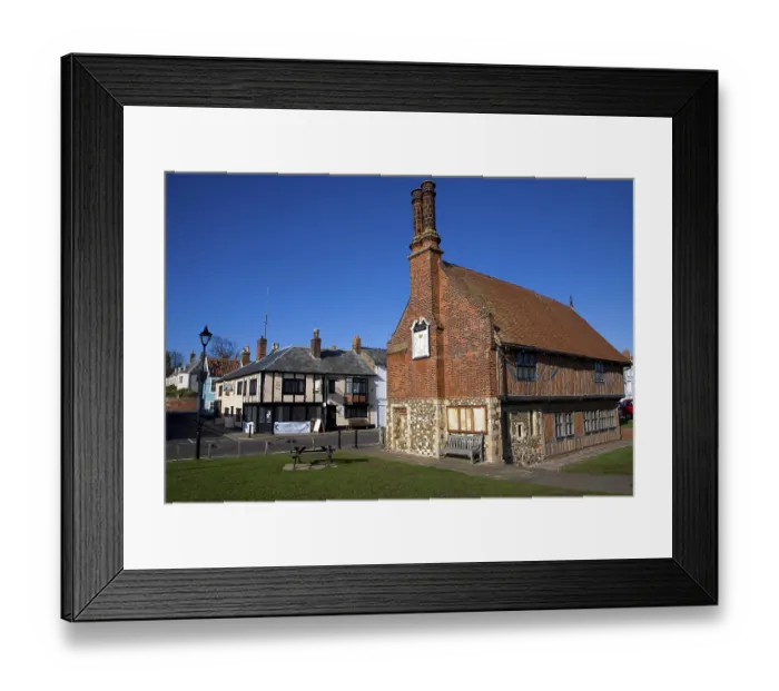 Framed Print : The Moot Hall is a timber-framed building which has been used for council meetings for over 400 years