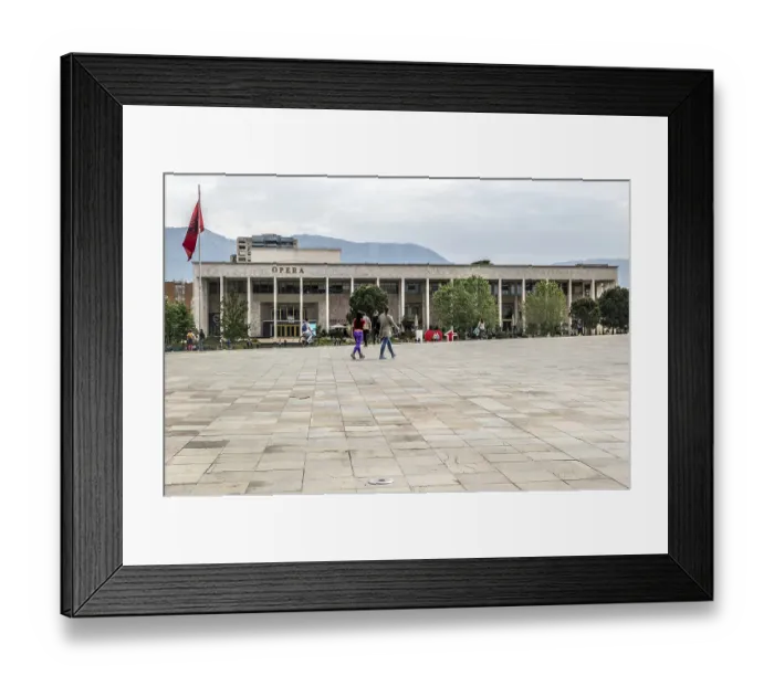 Framed Print : National Theatre of Opera and Ballet of Albania building Framed Print : National Theatre of Opera and Ballet of Albania building