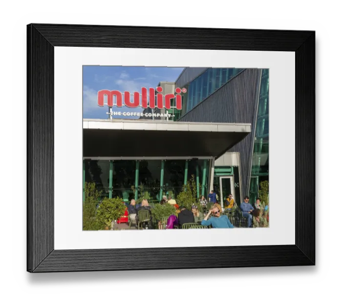 Framed Print : Branch of Mulliri Vjeter coffee house cafe