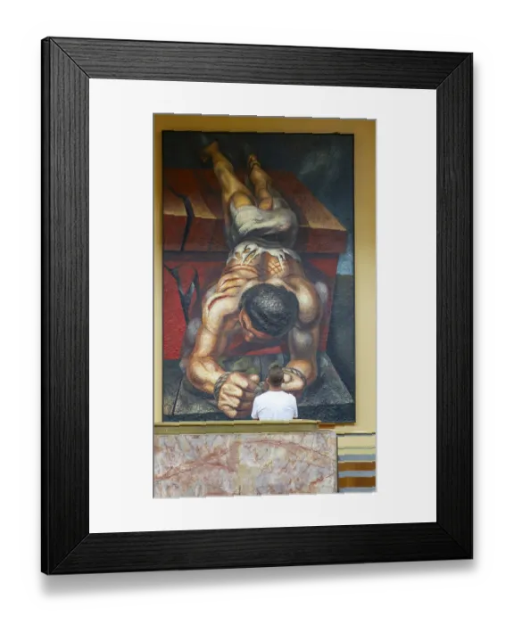 Framed Print : Mural by David Alfaro Siqueiros Framed Print : Mural by David Alfaro Siqueiros