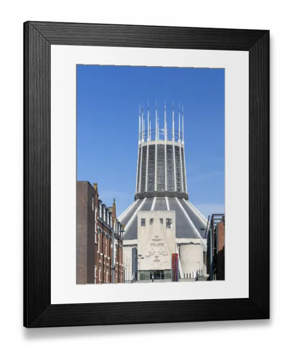 Framed Print : Modern architecture of Roman Catholic cathedral church