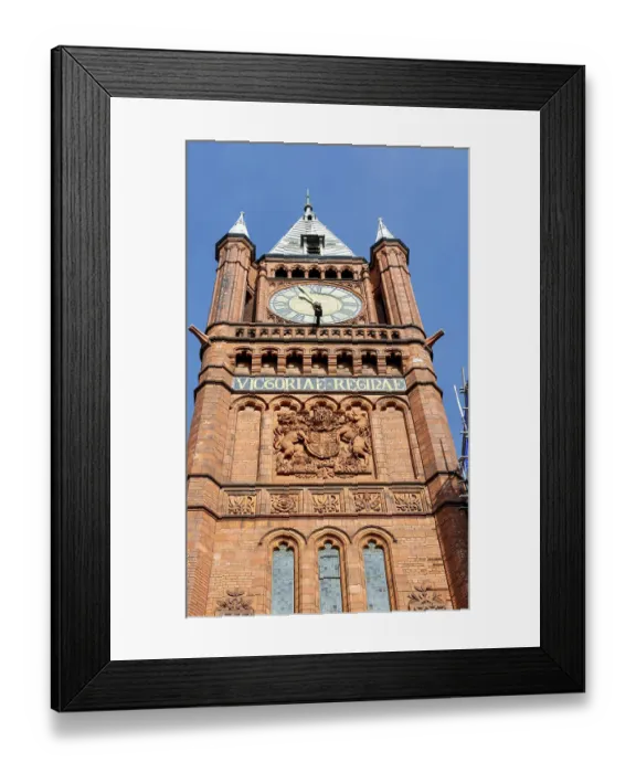 Framed Print : Red brick clock tower of Victoria Building Framed Print : Red brick clock tower of Victoria Building