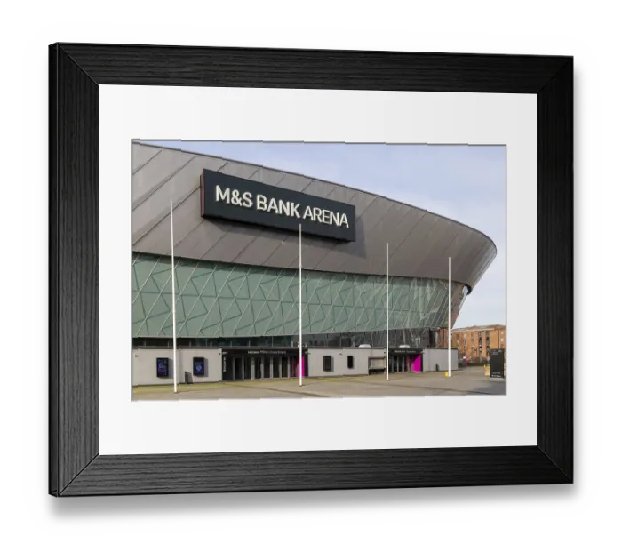 Framed Print : M&S Bank Arena conference event venue building