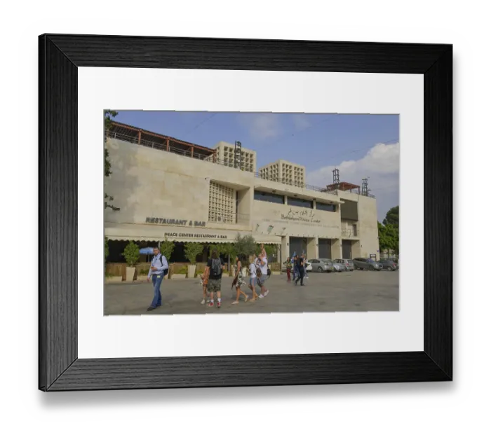 Framed Print : Friedenszentrum, Bethlehem, Israel, Asia