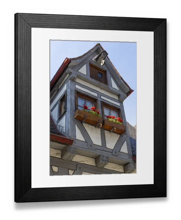 Framed Print : Half-timbered house, Ulm, Baden-Wuerttemberg