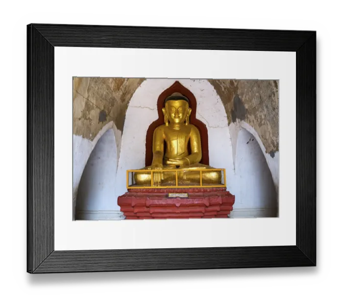 Framed Print : Buddha statue, Thatbyinnyu Pagoda