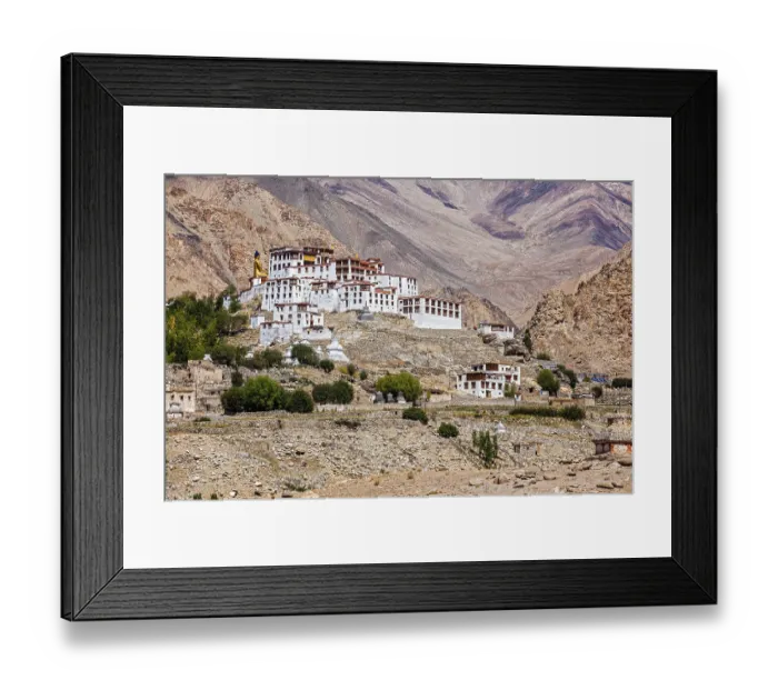 Framed Print : Likir Gompa Tibetan Buddhist monastery in Himalayas Framed Print : Likir Gompa Tibetan Buddhist monastery in Himalayas
