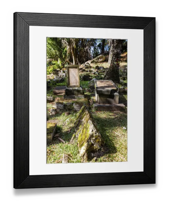 Framed Print : Historic Bel Air Cemetery, although already badly dilapidated Framed Print : Historic Bel Air Cemetery, although already badly dilapidated