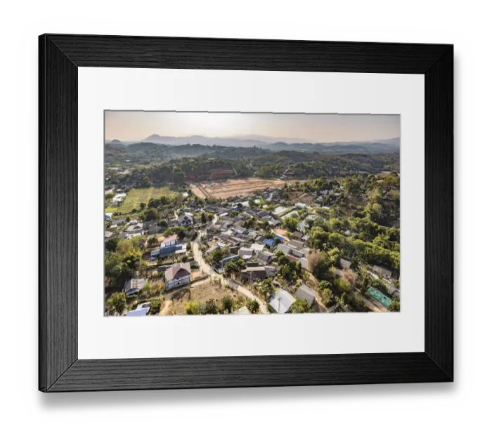 Framed Print : View from the top of the Guan Yin (Goddess of Mercy)