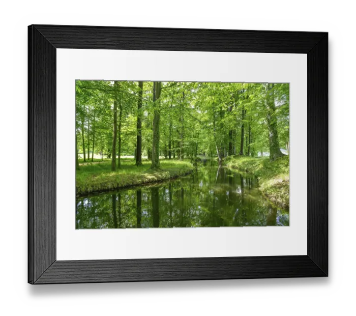 Framed Print : Canal, Fuerst-Pueckler-Park Branitz