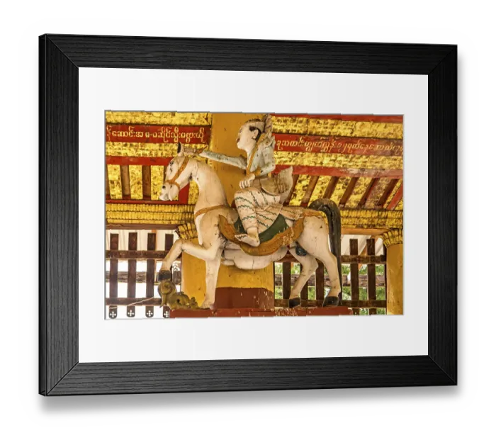 Framed Print : Buddha image, Shwezigon Pagoda