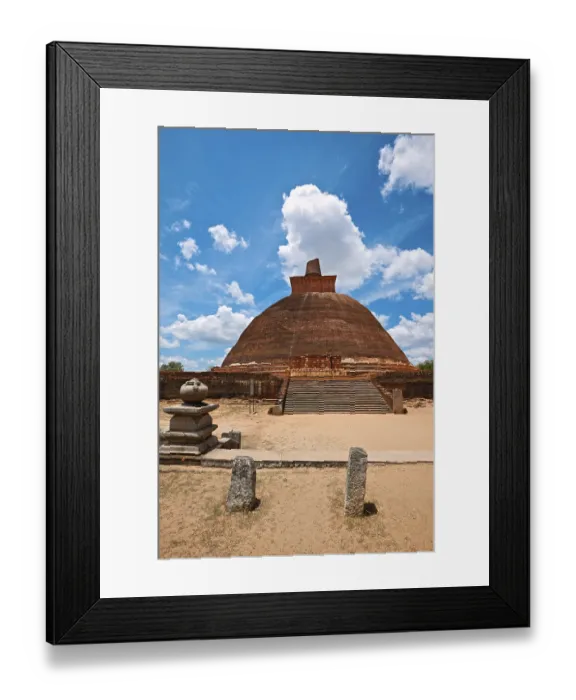 Framed Print : Jetavaranama dagoba stupa Anuradhapura