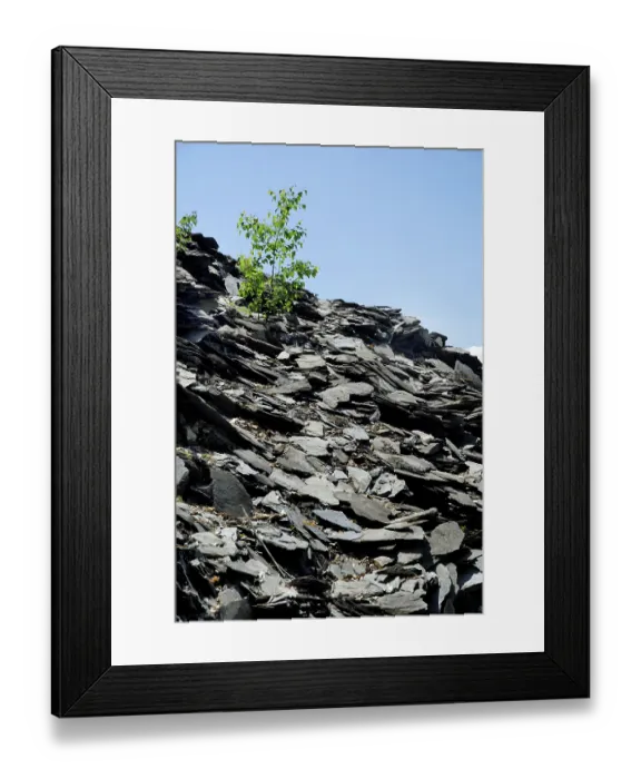 Framed Print : Slate, claystone, clay minerals
