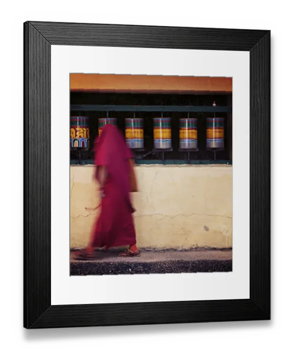 Framed Print : Vintage retro effect hipster style image of Buddhist monk with prayer beads passing Framed Print : Vintage retro effect hipster style image of Buddhist monk with prayer beads passing